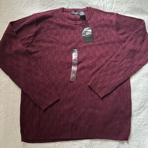 Axcess Men's Maroon Crewneck Sweater